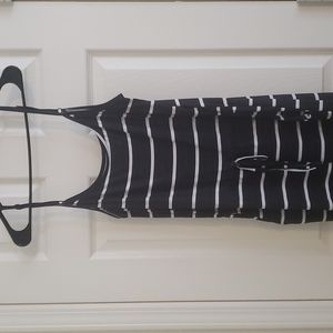 Black and white pants romper